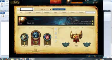 Conta League Of Legends 101 champions, 40 skins, ouro 1