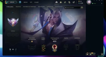 Conta League Of Legends unraked + 109 skins