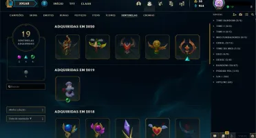 CONTA LOL 150 SKINS