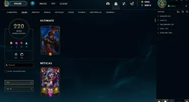 Conta lol, level 250, gold 2