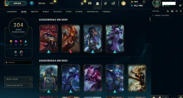Vendo conta do lol criada em 2013!