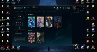 conta season 2, prata III, 260 skins.