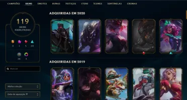 Conta League Of Legends Full champions, 119 skins, Diamante4