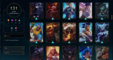 Conta gold 4 com todos campeões level 250