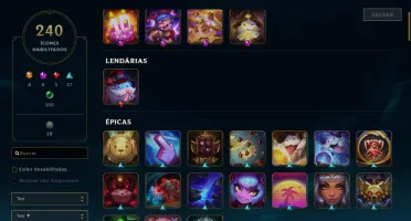 Conta gold 4 com todos campeões level 250
