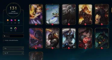 Conta gold 4 com todos campeões level 250