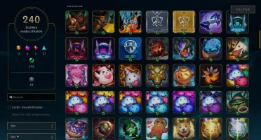 Conta gold 4 com todos campeões level 250