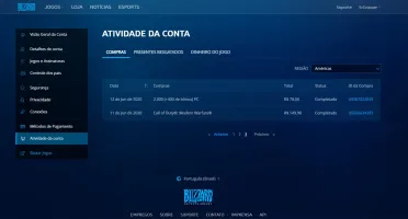Conta Battle.Net, Cod MW, BOCW, Vanguard, com algumas skins!