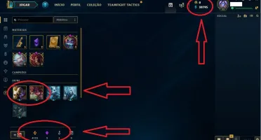Conta lol Diamante IV Smurf 2020, 39 mil de Essência azul;
