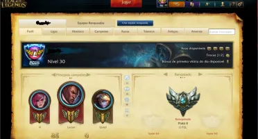 Conta league of legends Prata II 24 champs + 2 skins