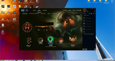Conta league of legends 250 skins borda de platina.