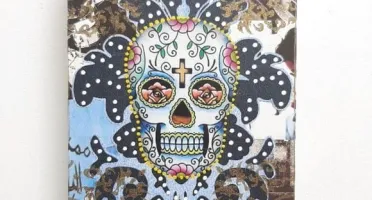 Porta Chave Caveira Estampada 1