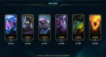 Vendo conta de lol gold 1 com 211 skins
