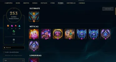 Vendo conta de lol gold 1 com 211 skins