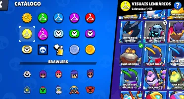 Conta De Brawl Stars > 17K | 56 Brawlers | 4 Lendários |