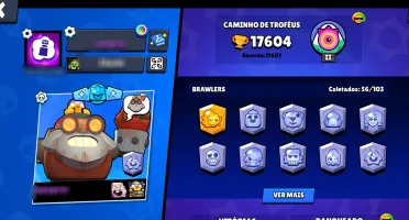 Conta De Brawl Stars > 17K | 56 Brawlers | 4 Lendários |