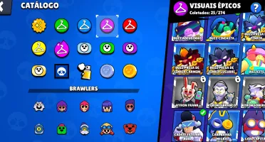 Conta De Brawl Stars > 17K | 56 Brawlers | 4 Lendários |