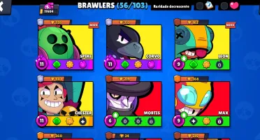 Conta De Brawl Stars > 17K | 56 Brawlers | 4 Lendários |