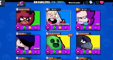 Conta De Brawl Stars > 17K | 56 Brawlers | 4 Lendários |