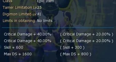 Conta DMO server Omegamon