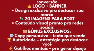Kit Identidade Visual - Logotipo/Banner Site e 20 posts