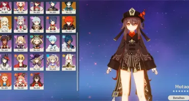Conta Genshin 10 personagens 5*, e 6 armas 5*