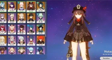 Conta Genshin 10 personagens 5*, e 6 armas 5*