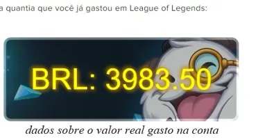 vendo conta do league of legends