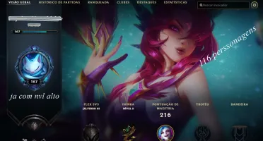 vendo conta do league of legends