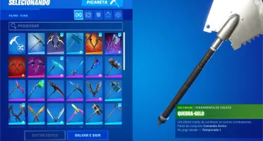 conta de fortnite, varias skins e picaretas