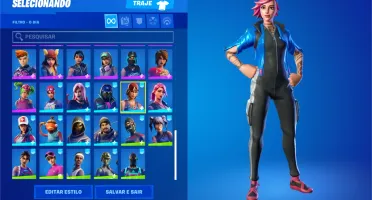 conta de fortnite, varias skins e picaretas