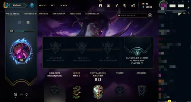 Conta lol Plat 4 season passada