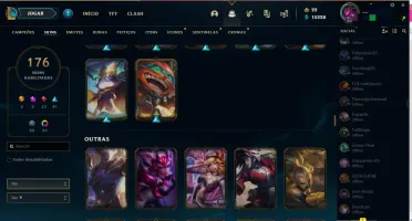 Conta lol Plat 4 season passada