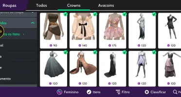 Conta Feminina avakin unissex