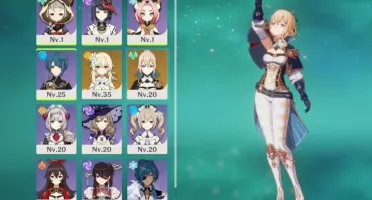 Conta Genshin: Jean + Atlas Celestial; AR 17