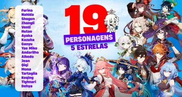GENSHIN IMPACT (Conta pessoal) - 19 Personagens 5 ⭐ - AR 60
