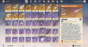 GENSHIN IMPACT (Conta pessoal) - 19 Personagens 5 ⭐ - AR 60