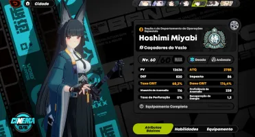 Conta de Zenless Zone Zero Nível 55 Miyabi e Yixuan + Arma