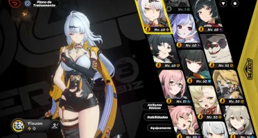 Conta de Zenless Zone Zero Nível 55 Miyabi e Yixuan + Arma