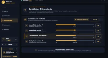 VIPCLICK Macro PUBG — Detecção, Recoil e Rapid Fire