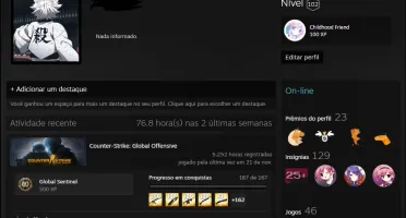 CONTA PRIME CS GO - LV 102 STEAM - 5000 HORAS