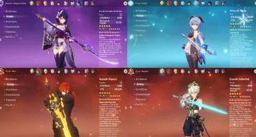 CONTA GENSHIN AR58✨SHOGUN+LUZ, GANYU+AMOS, 14 LENDÁRIOS E+✨