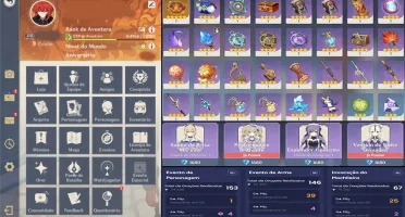 CONTA GENSHIN AR58✨SHOGUN+LUZ, GANYU+AMOS, 14 LENDÁRIOS E+✨