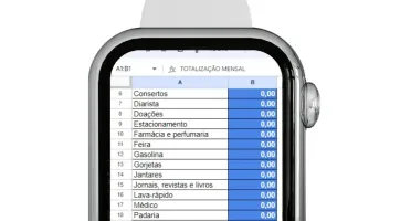 Planilha Controle Diário De Despesas (Semanal E Mensal)