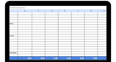Planilha Controle Diário De Despesas (Semanal E Mensal)