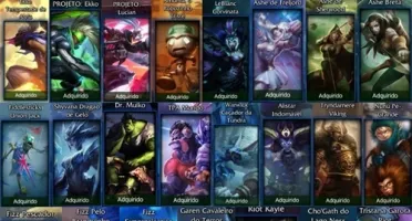 Vendo conta no lol Jinx full skin e muito MAIS