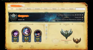 Vendo conta no lol Jinx full skin e muito MAIS