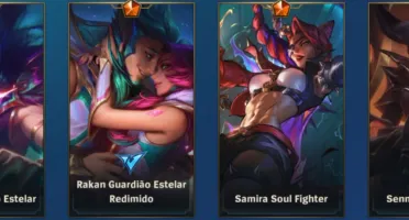 Conta Wild Rift Mais de dez mil gastos cosméticos exclusivos