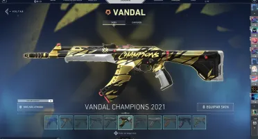CONTA VALORANT NIVEL 120, PACOTE CHAMPIONS E MAIS SKINS