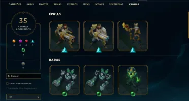 Conta Platina 4 com TODOS os champs e 263 Skins + 1 RARA